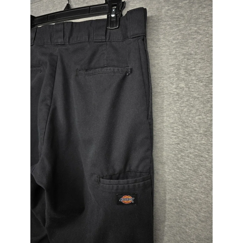 Dickies WP882 Slim Straight Work Pants Black 34x34 Men's Work Wear Flaws